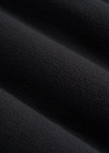 Terry Cotton Pocket Tee for Tall Men in Black
