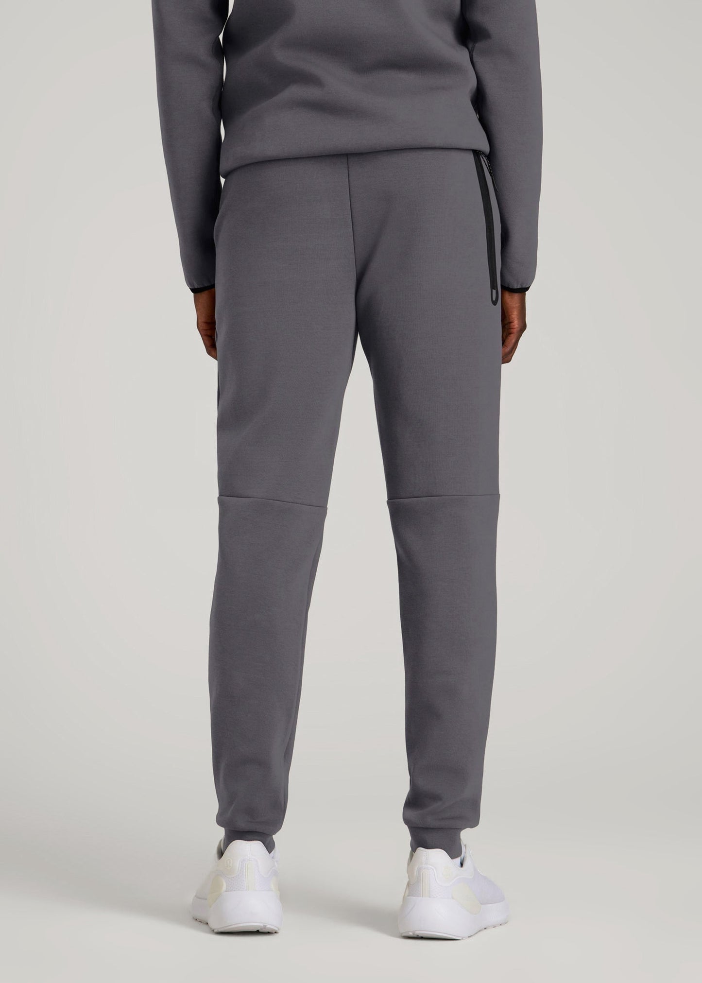 Tech Motion Fleece Joggers for Tall Men in Iron Grey