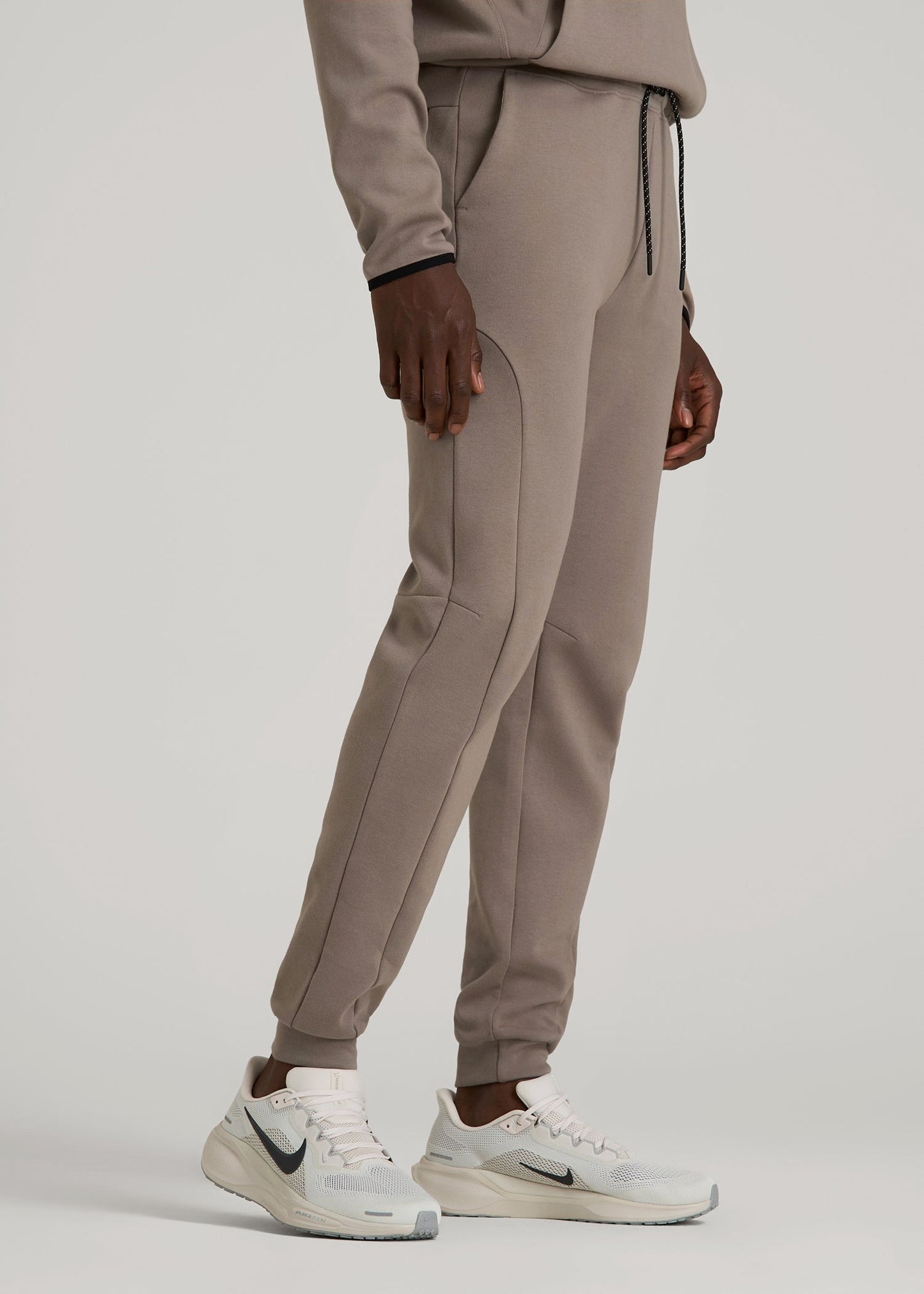 Tech Motion Fleece Joggers for Tall Men in Portobello
