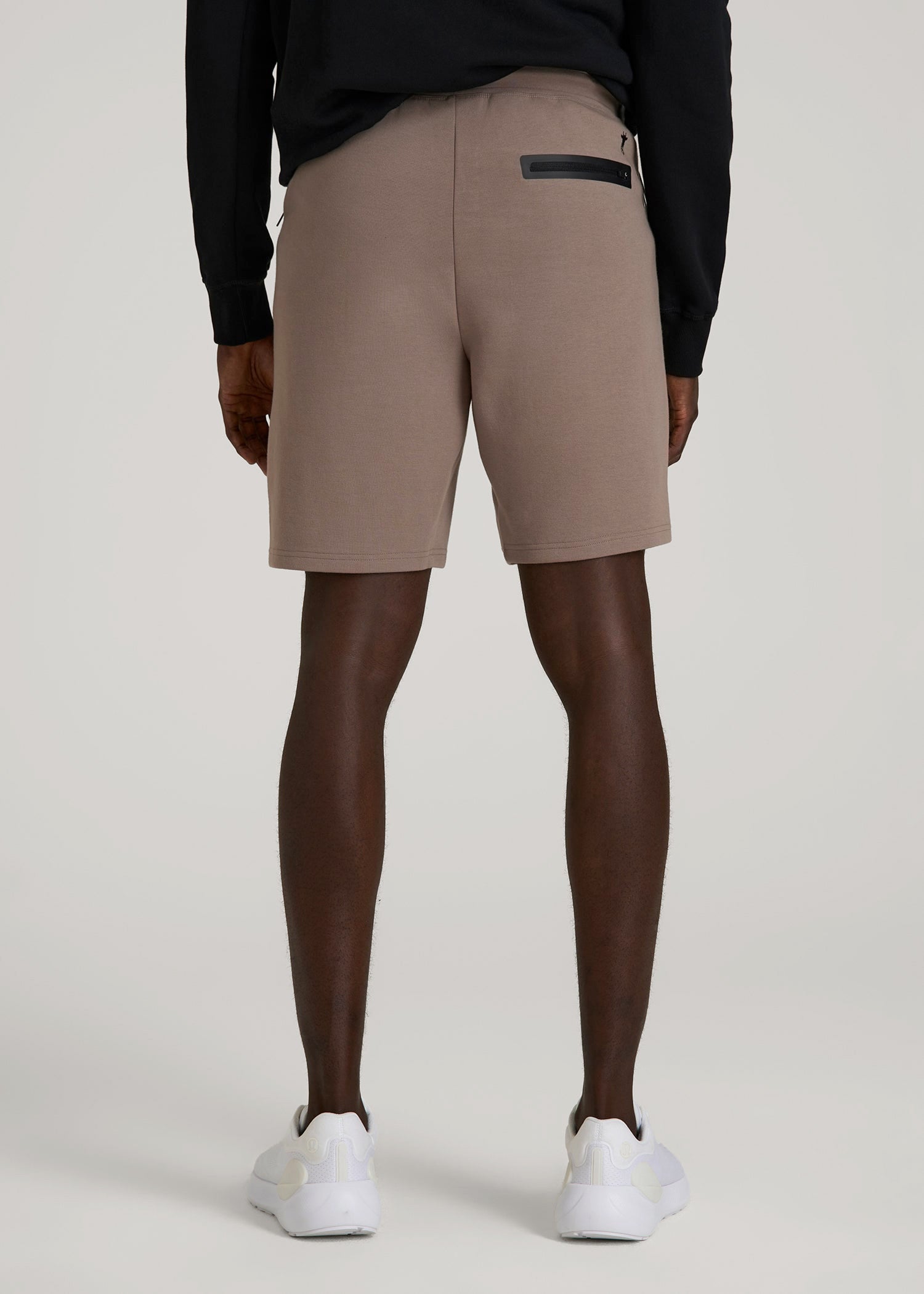 Tech Motion Fleece Shorts for Tall Men in Portobello