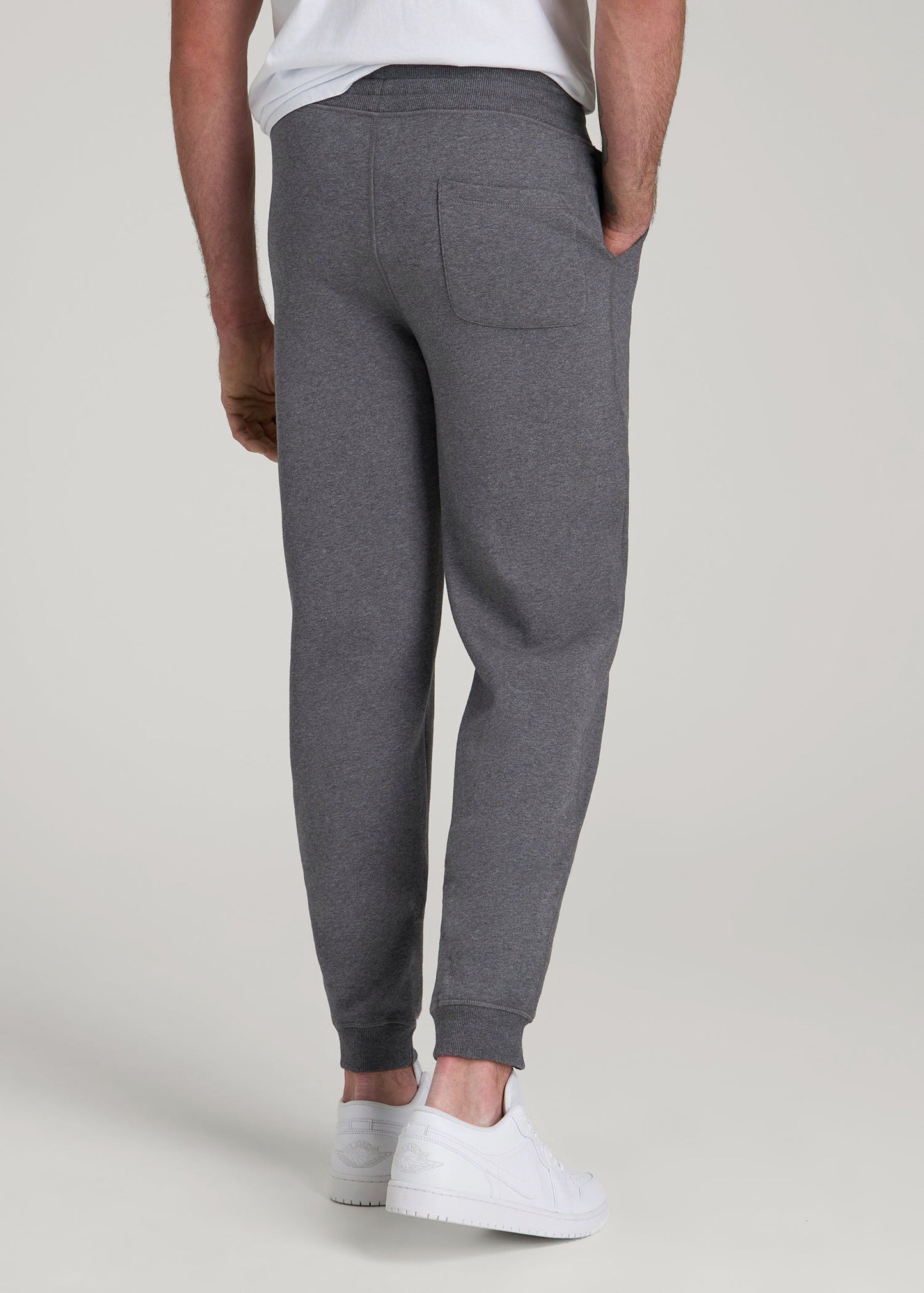Wearever 2.0 Fleece Joggers for Tall Men in Charcoal Mix