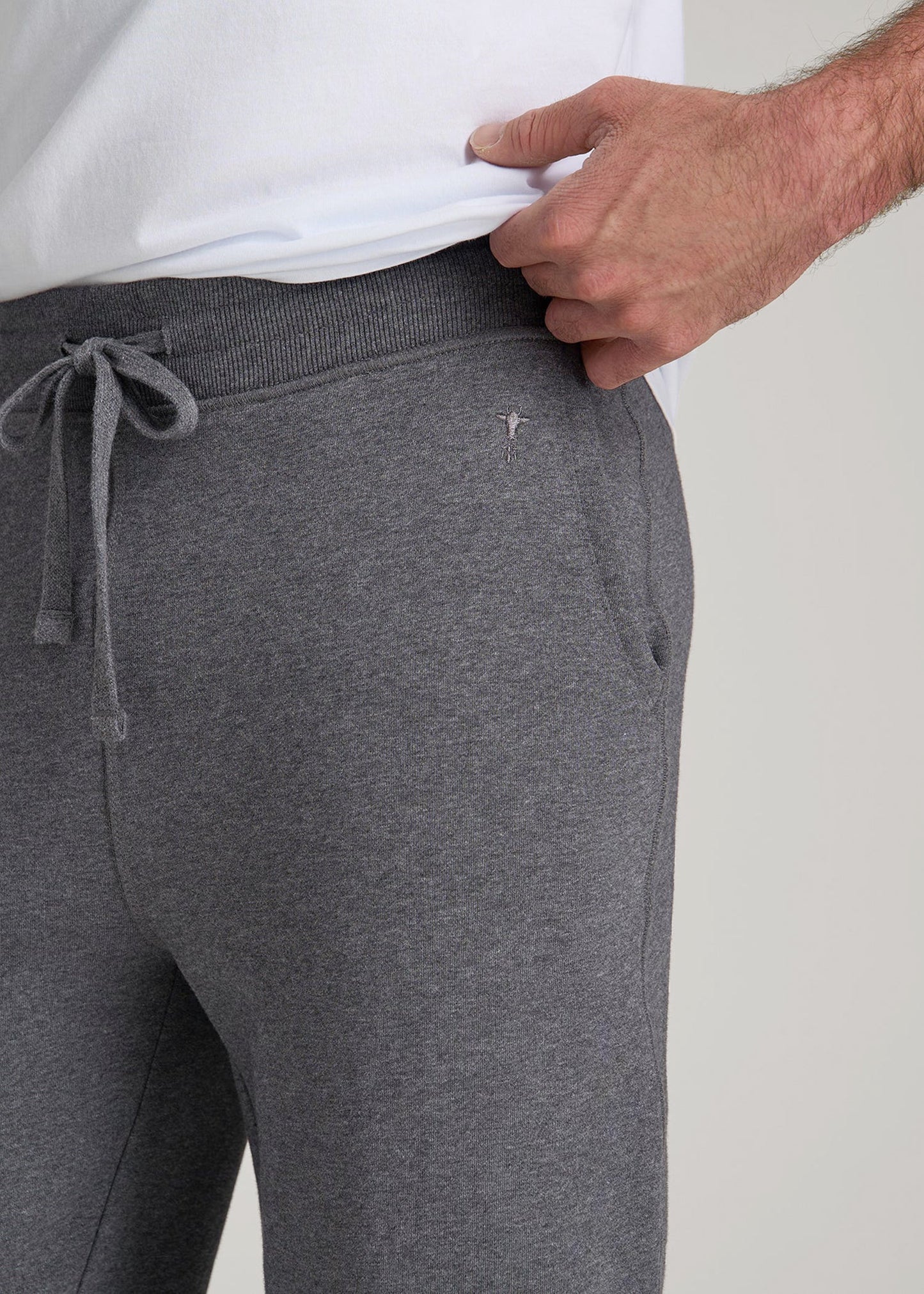Wearever 2.0 Fleece Joggers for Tall Men in Charcoal Mix