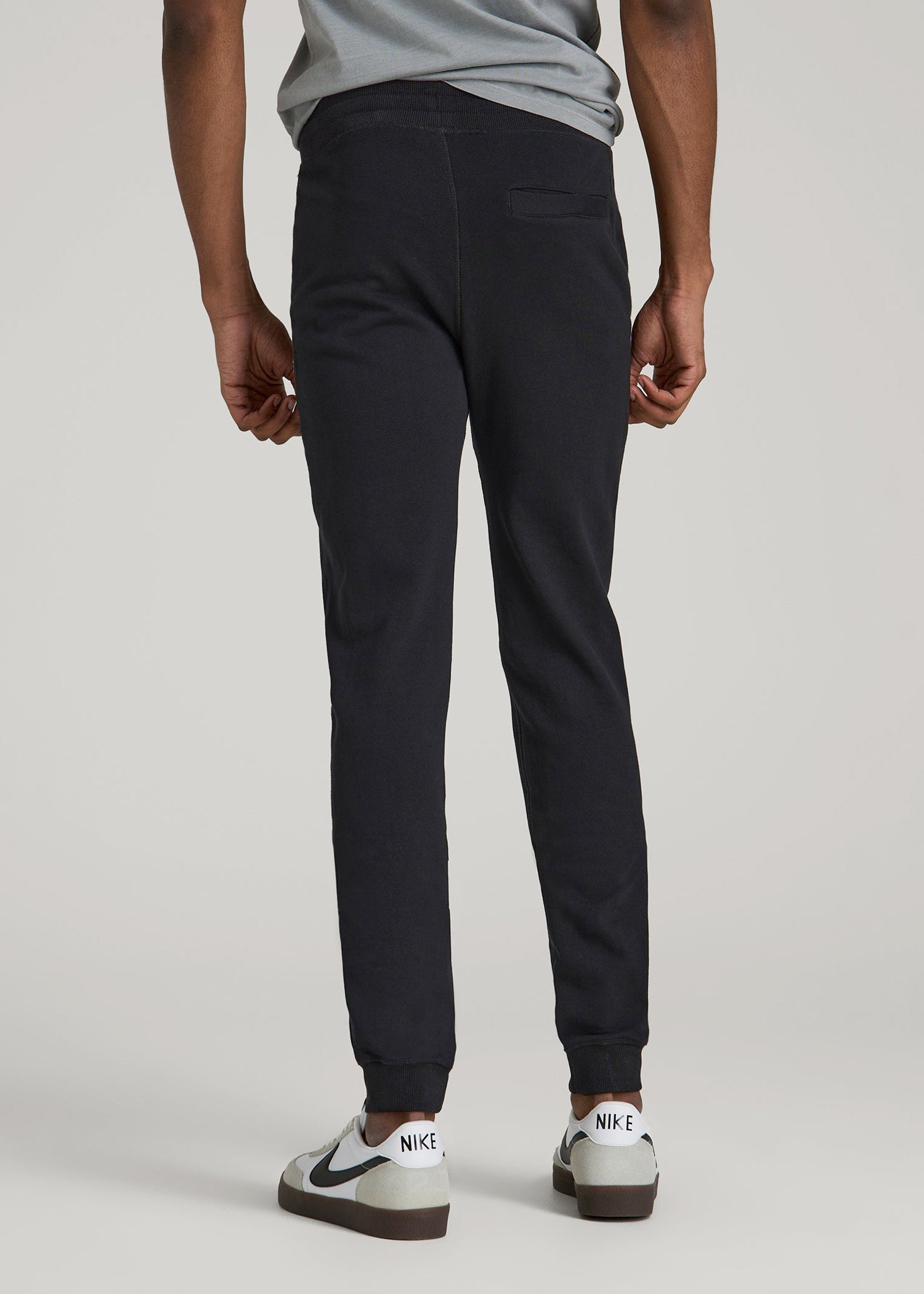 Wearever 2.0 French Terry Joggers for Tall Men in Black