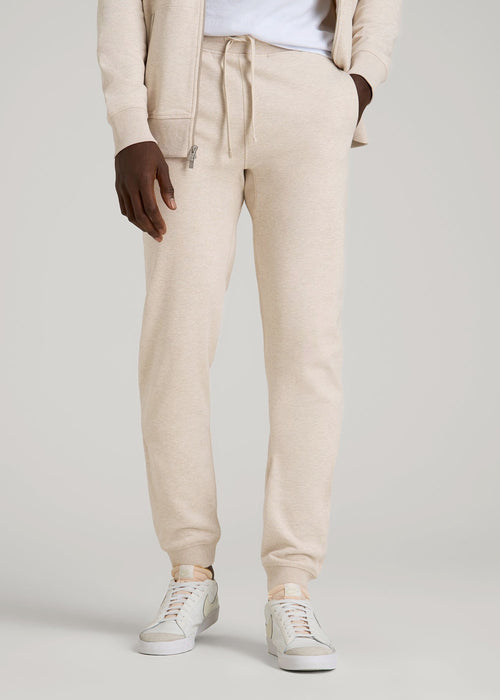 Wearever 2.0 French Terry Joggers for Tall Men in Oatmeal Mix