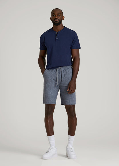 Weekender Stretch Lounge Shorts for Tall Men in Navy Mix