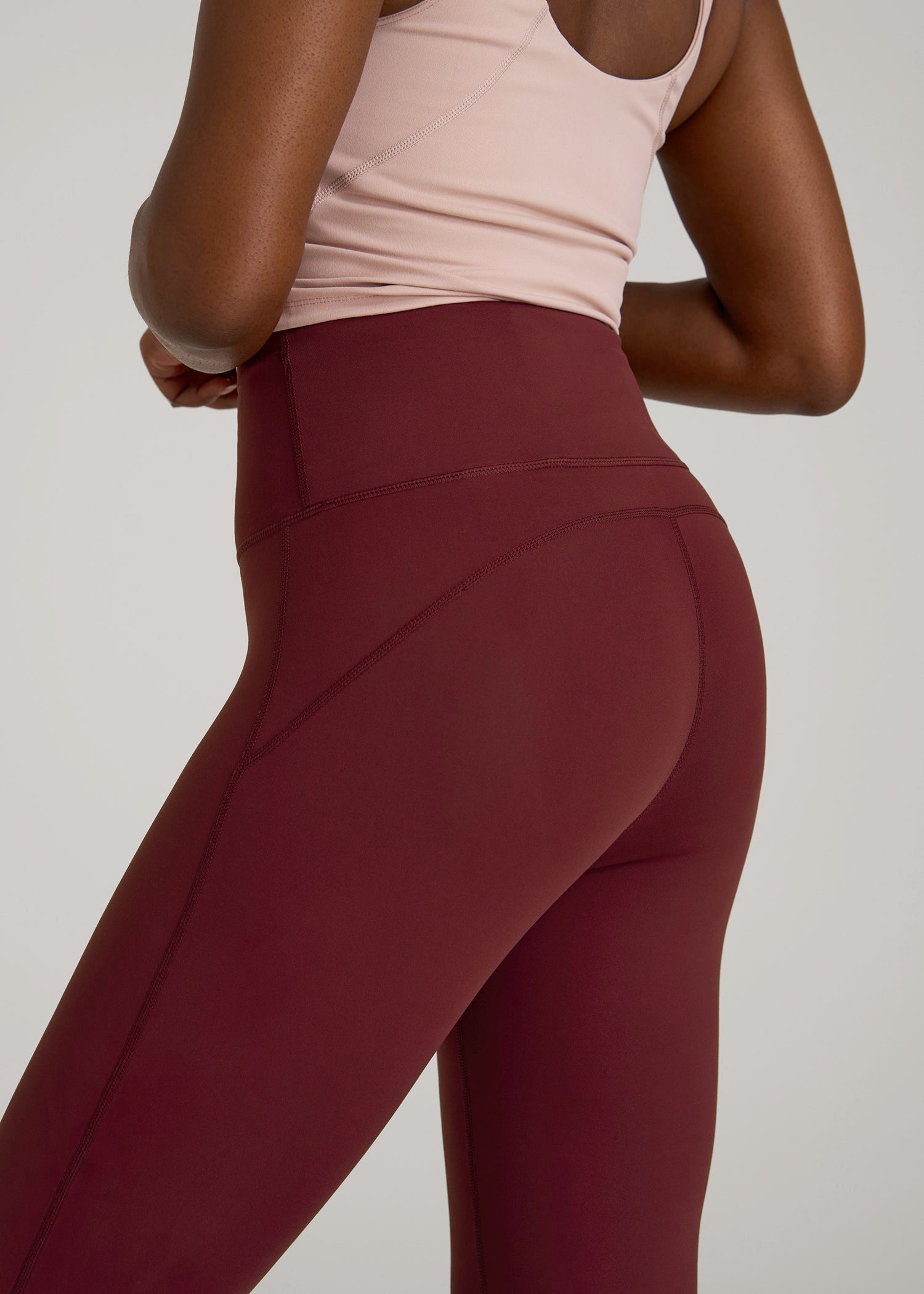 Balance Flare Yoga Pants for Tall Women in Tawny Port