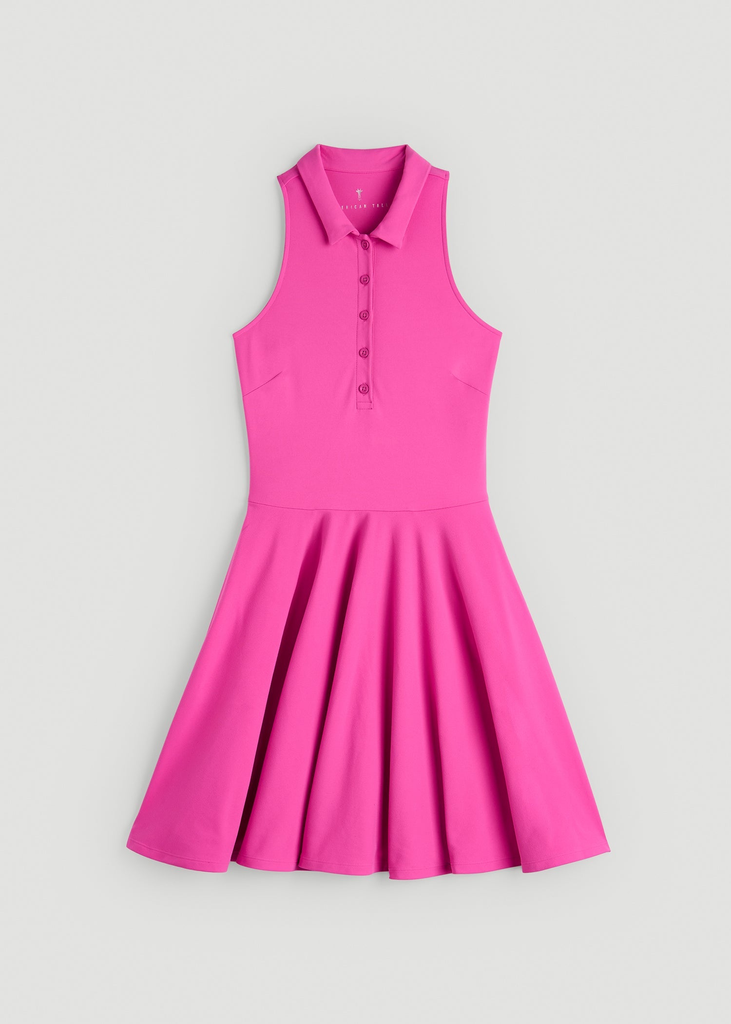 Balance Racerback Sleeveless Polo Dress for Tall Women in Magenta