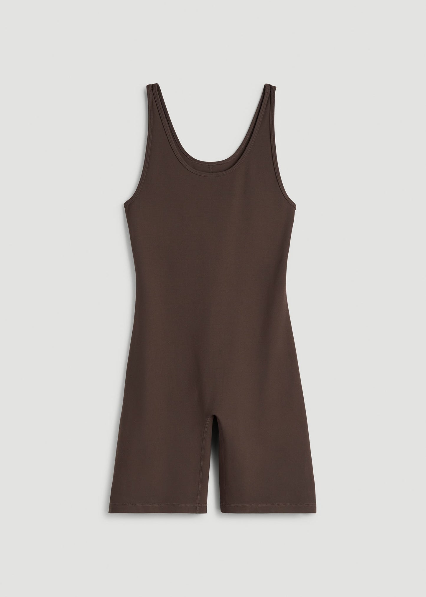 Balance Scoopneck Romper for Tall Women in Espresso