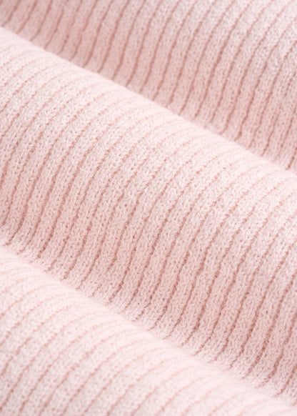 Boucle Knit Cardigan for Tall Women in Barely Pink