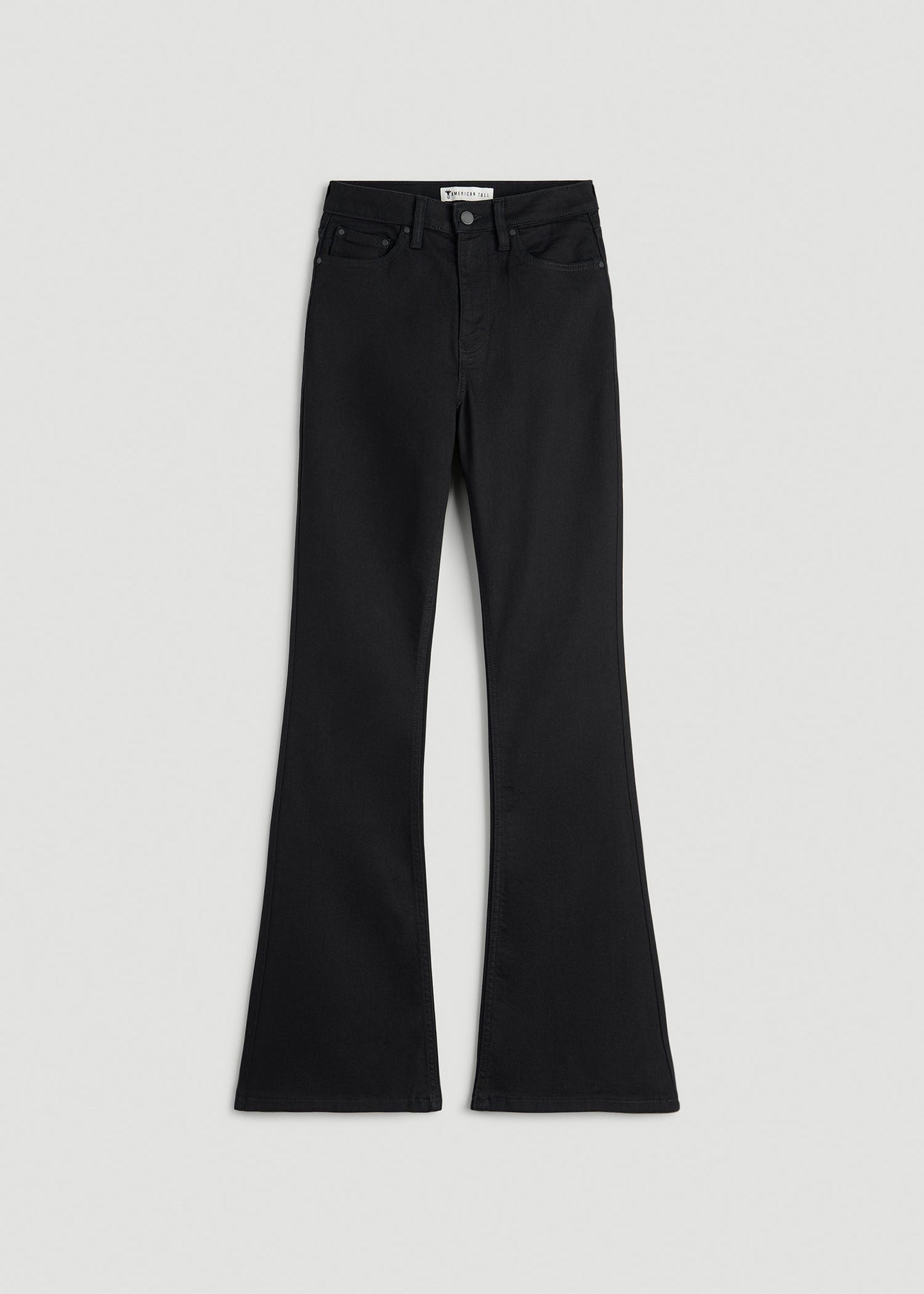 Chloe High Rise Flare Jeans for Tall Women in Optimum Black