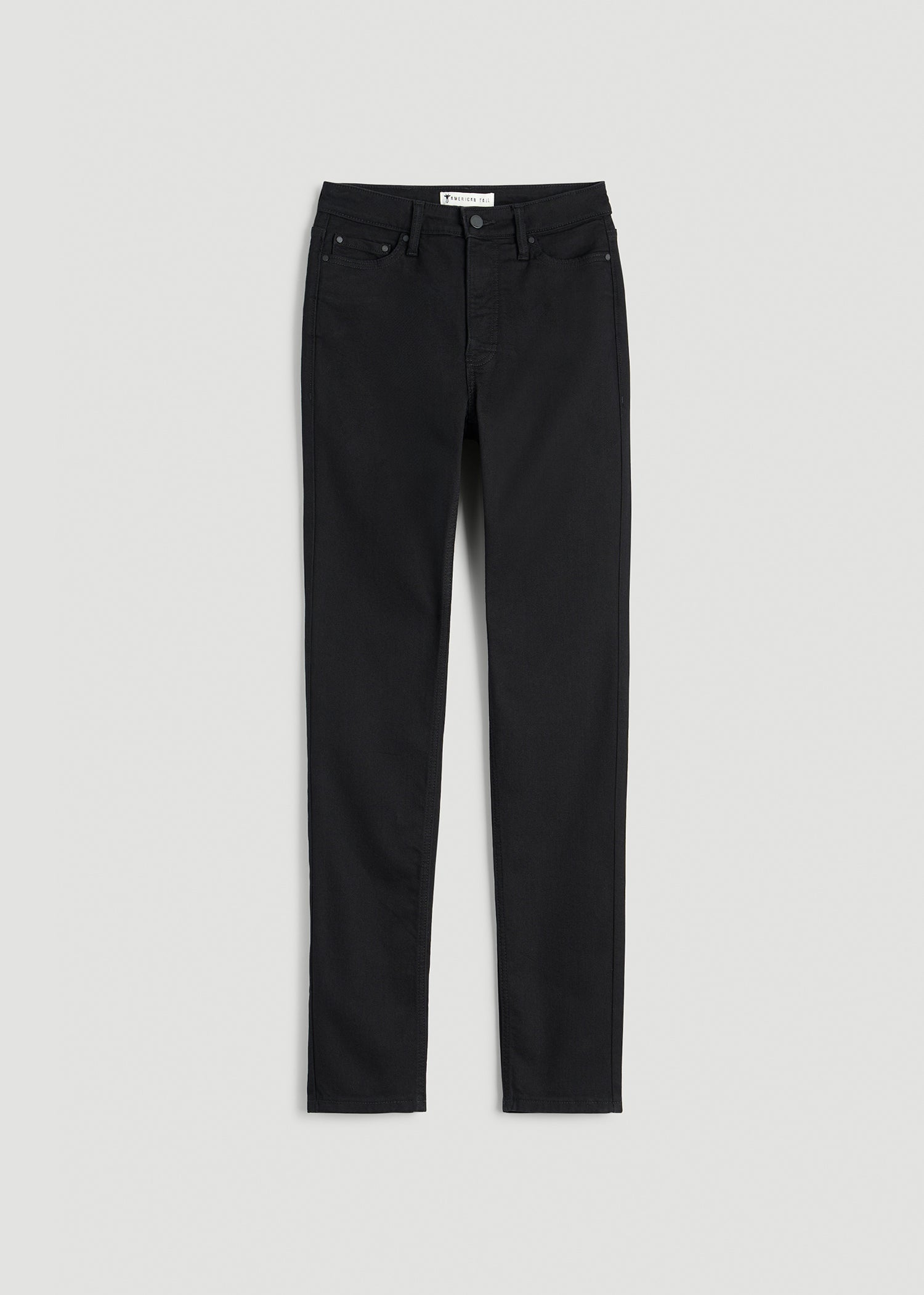Curve High Rise Skinny Leg Jeans for Tall Women in Optimum Black