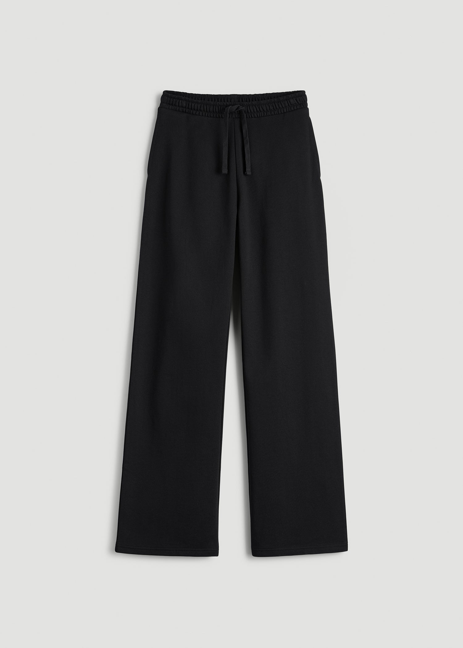 Everyday Terry Midrise Wide-Leg Pants for Tall Women in Black