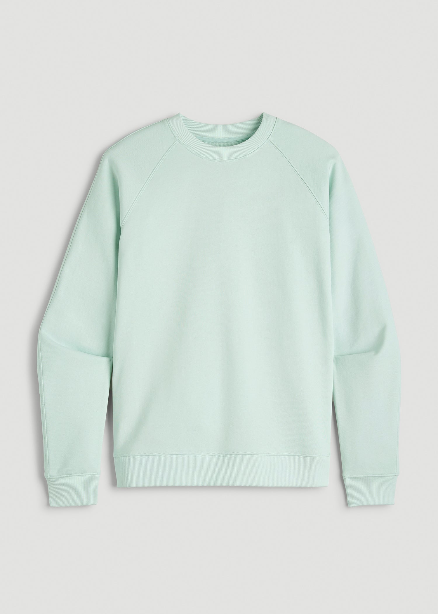 French Terry Crewneck Sweatshirt for Tall Women in Opal Blue