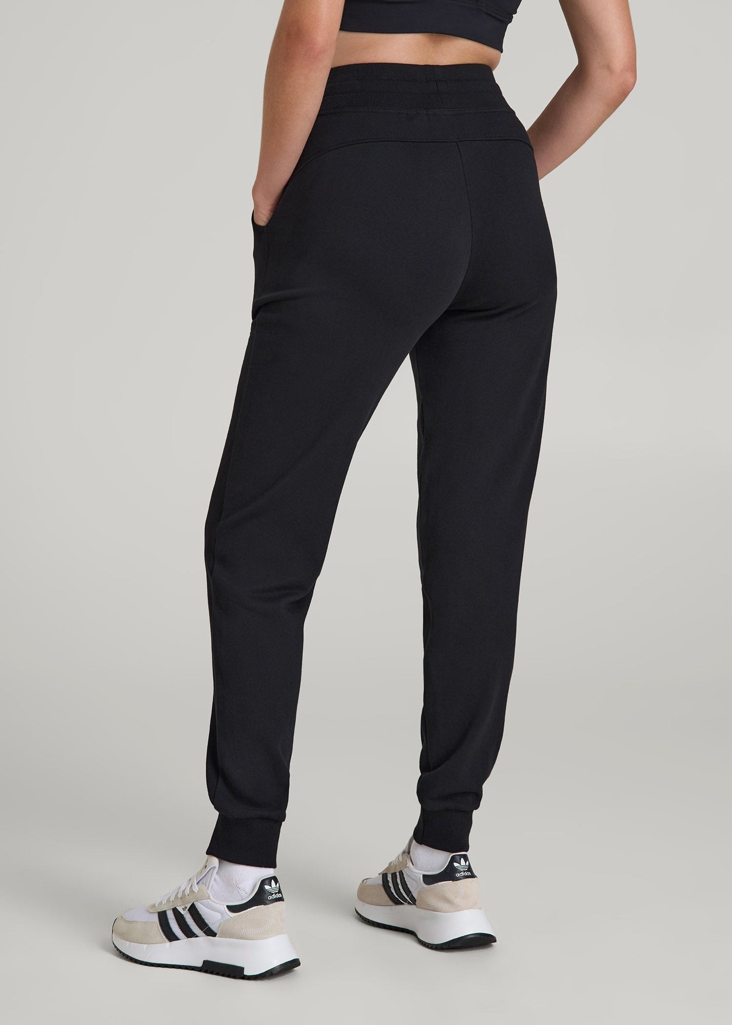 Wearever 2.0 French Terry Joggers for Tall Women in Black