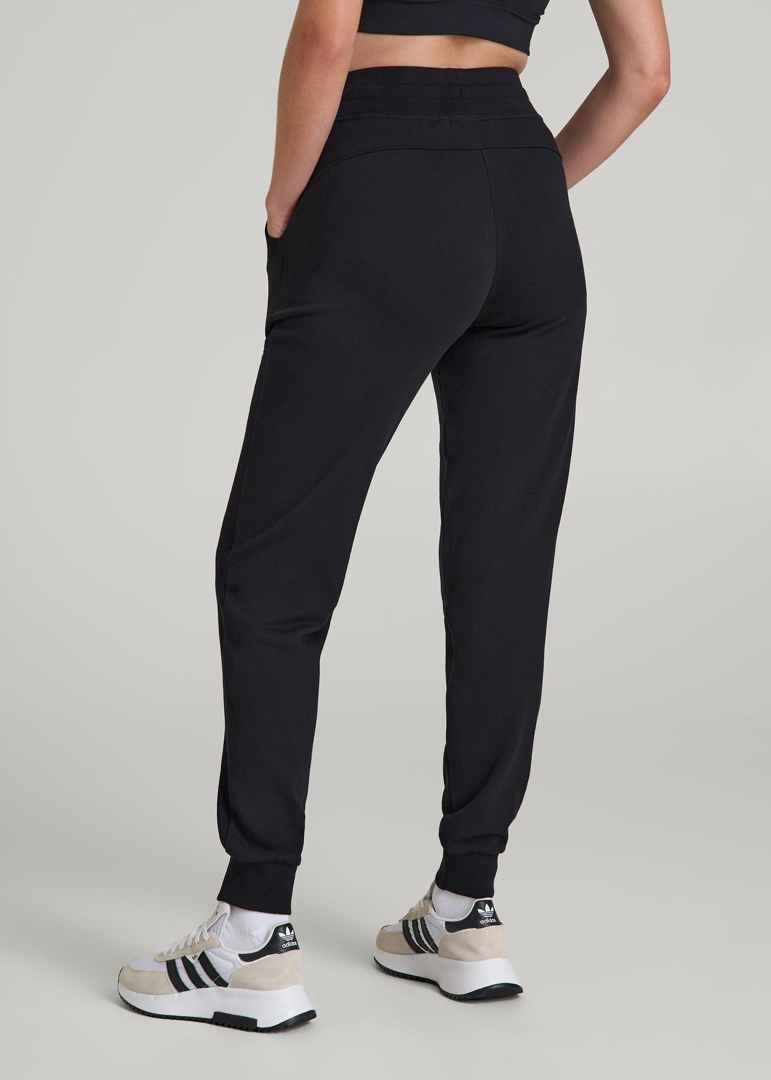 Wearever 2.0 French Terry Joggers for Tall Women in Black