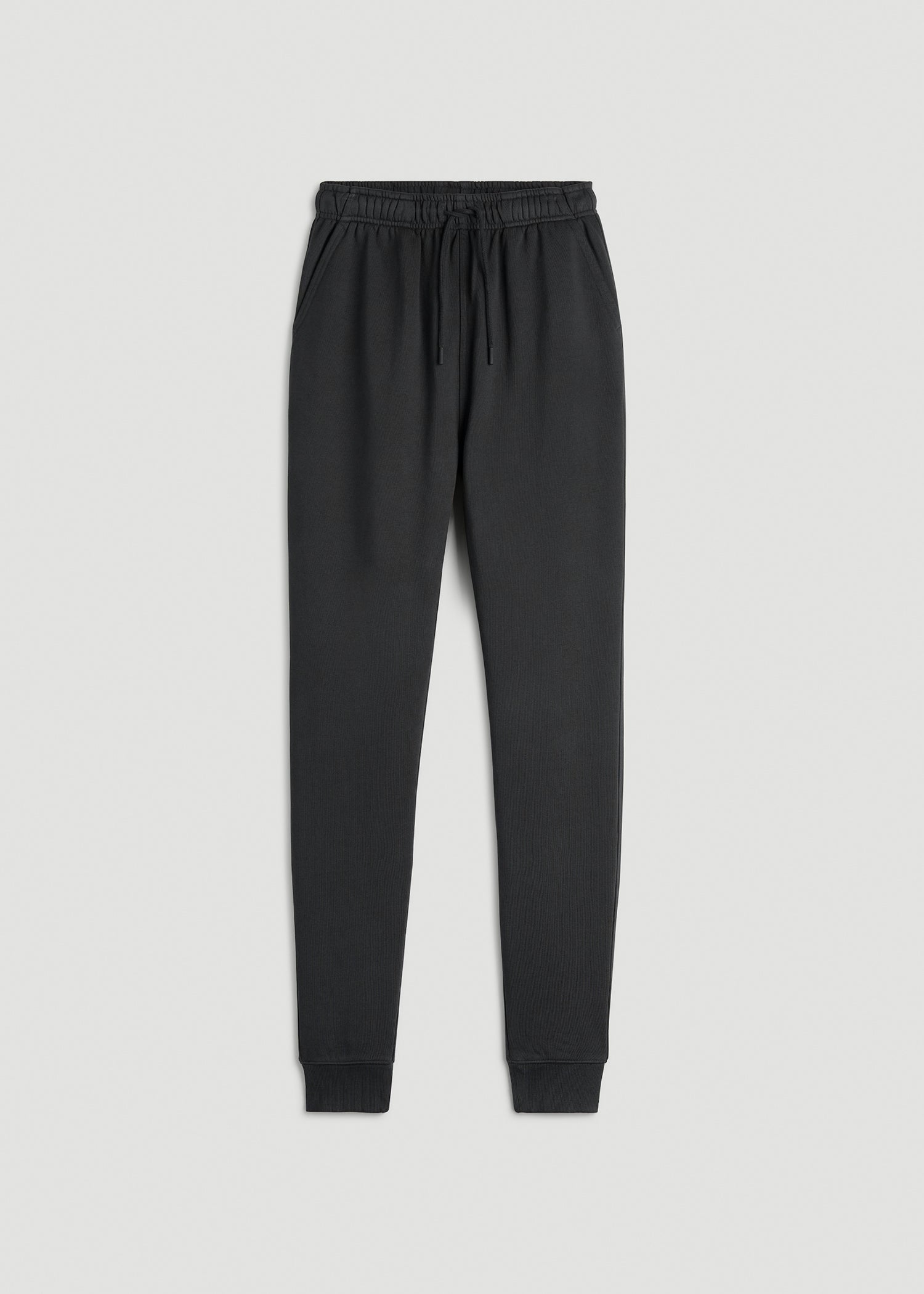Garment Dyed Joggers for Tall Women in Washed Black