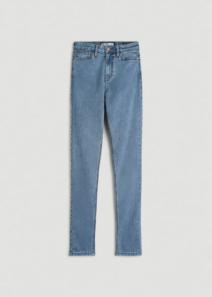 Georgia High-Rise Skinny Jeans for Tall Women in Perfect Blue
