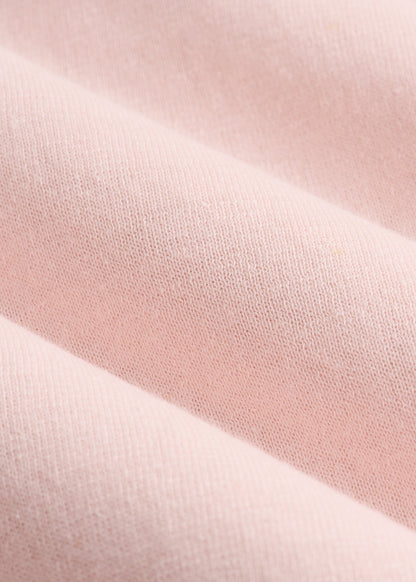 Linen Blend Split Hem V-Neck Sweater for Tall Women in Hush Pink