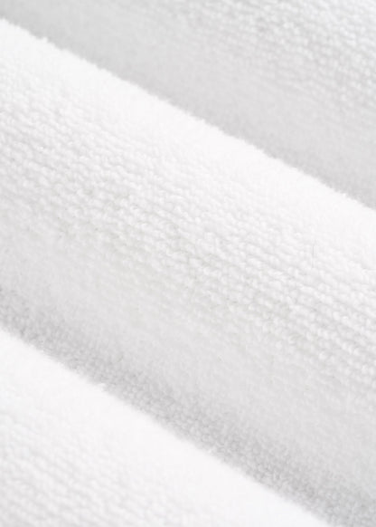 Luxe Zero Twist Cotton Hotel Robe for Tall Women in White