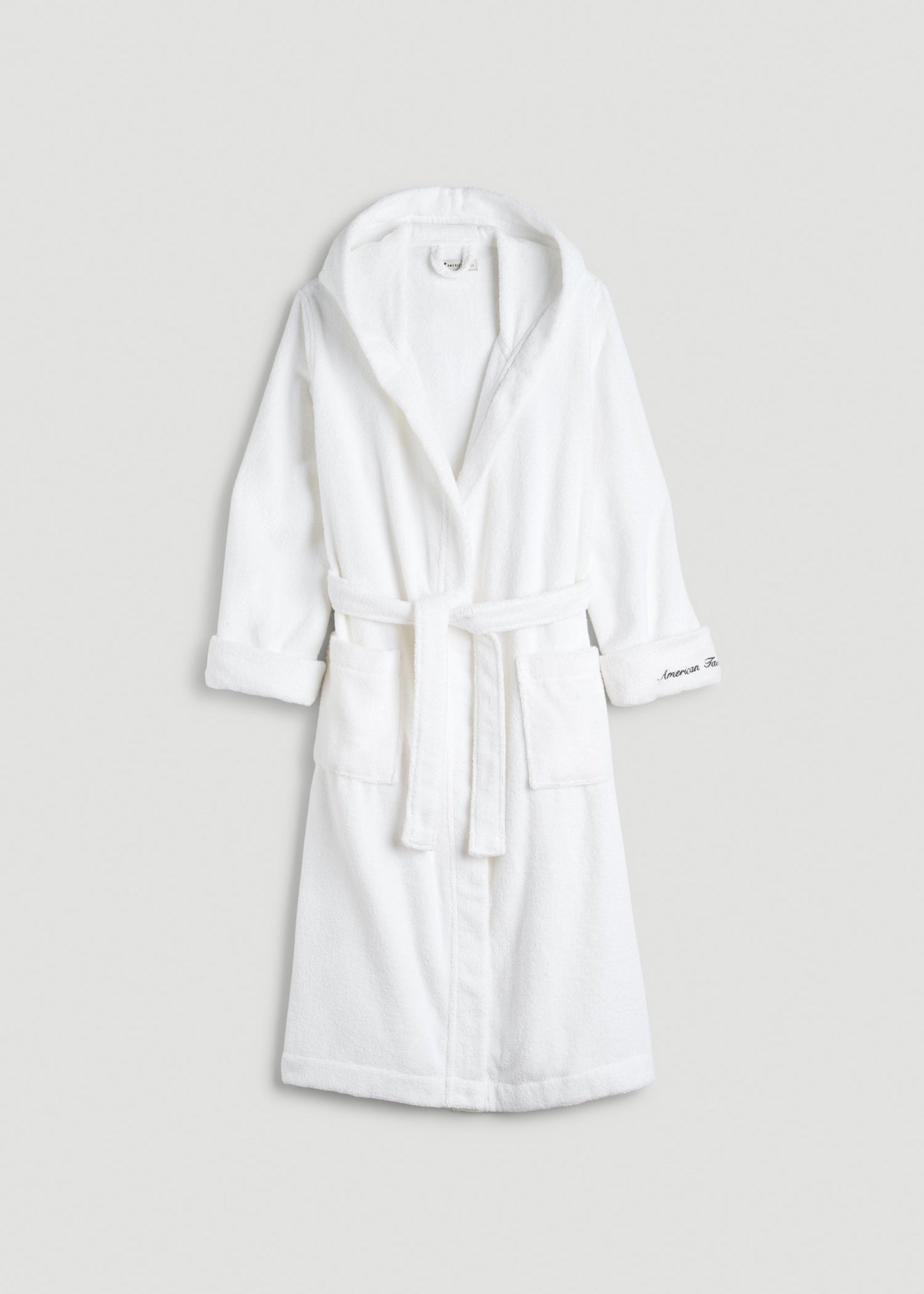 Luxe Zero Twist Cotton Hotel Robe for Tall Women in White