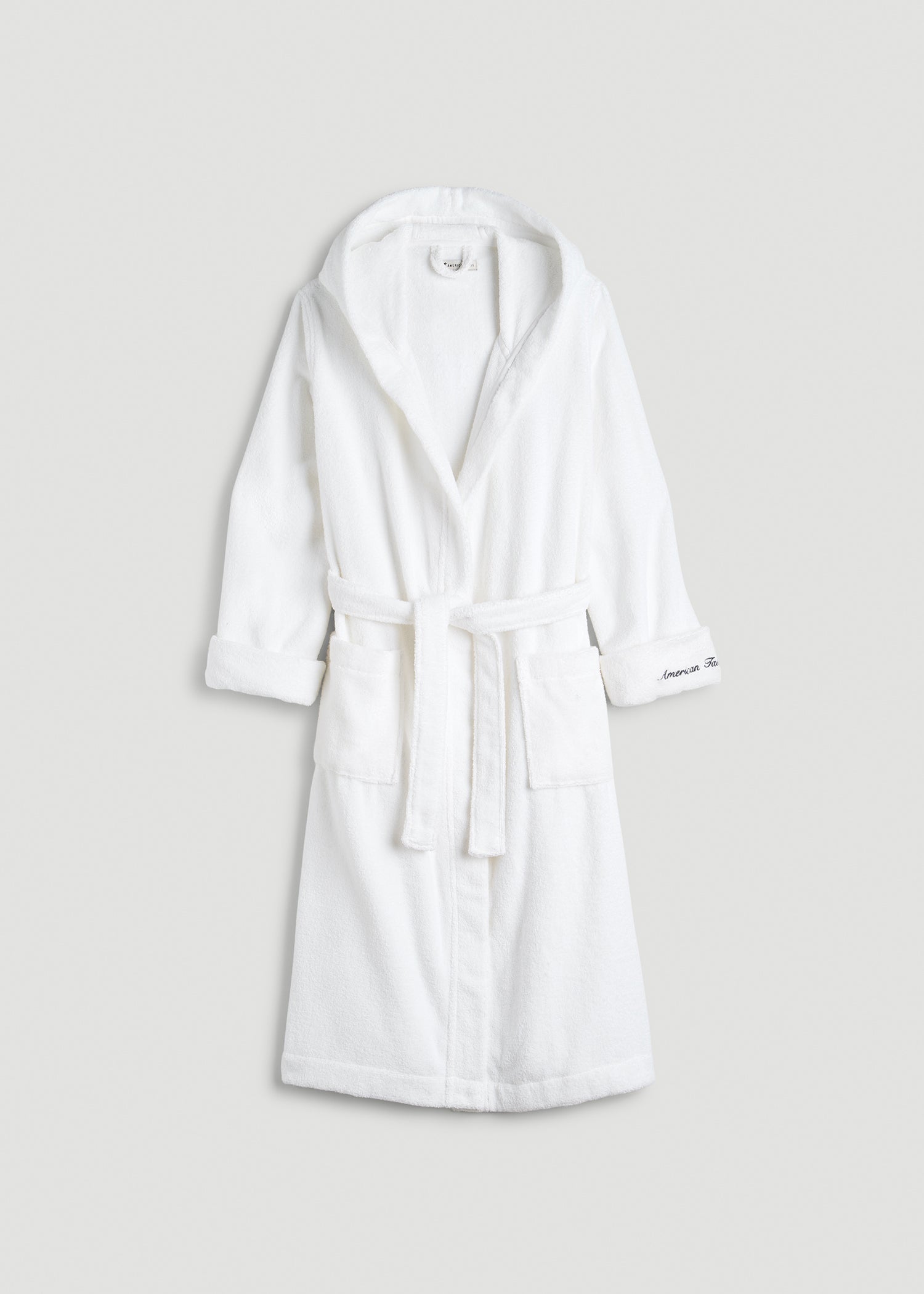 Luxe Zero Twist Cotton Hotel Robe for Tall Women in White