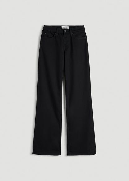 Mid-Rise Relaxed Fit Jeans for Tall Women in Optimum Black