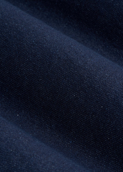 Mid-Rise Straight Fit Jeans for Tall Women in Deep Indigo Wash