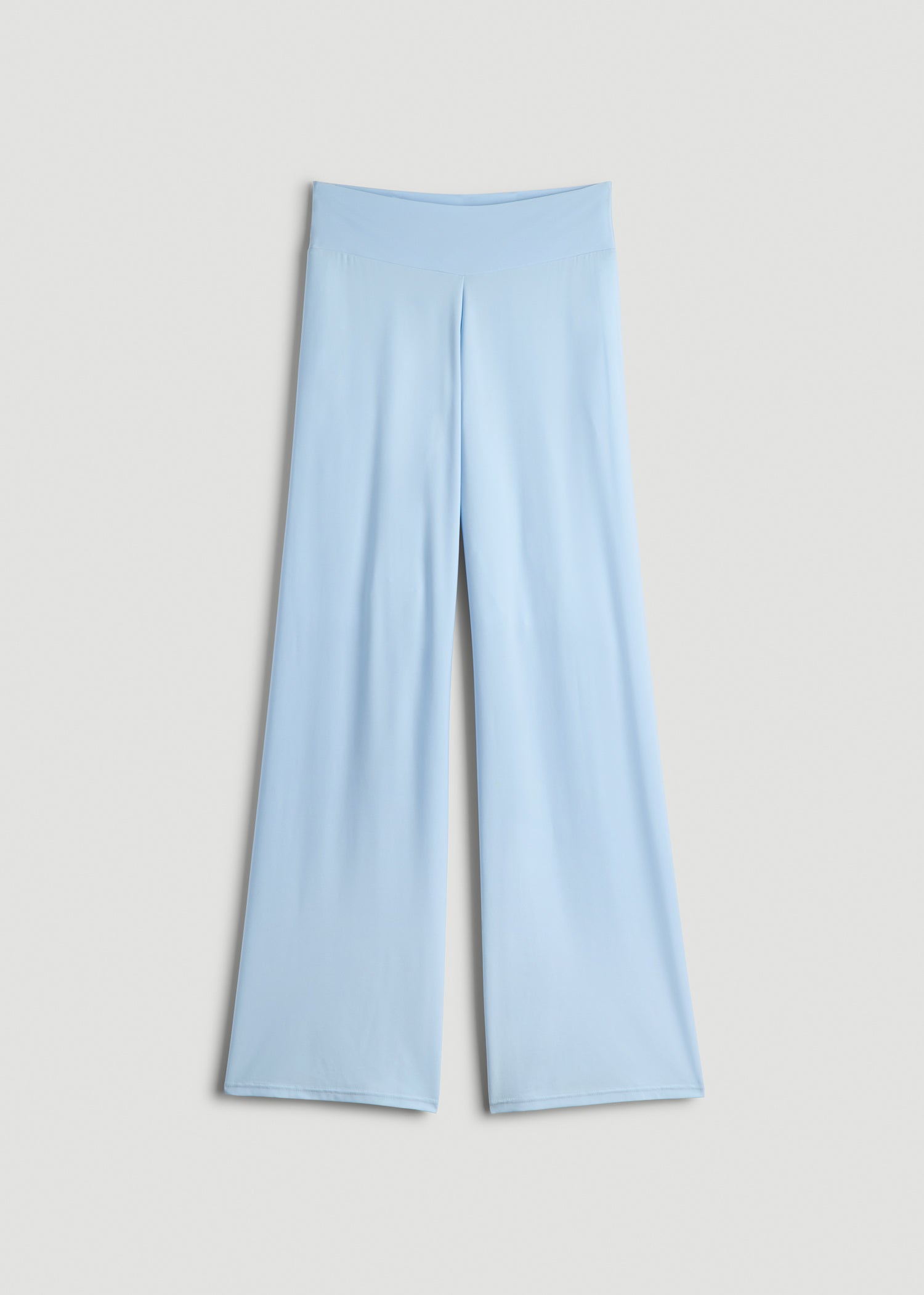 Pull-On Breezy Wide Leg Pants for Tall Women in Ice Blue