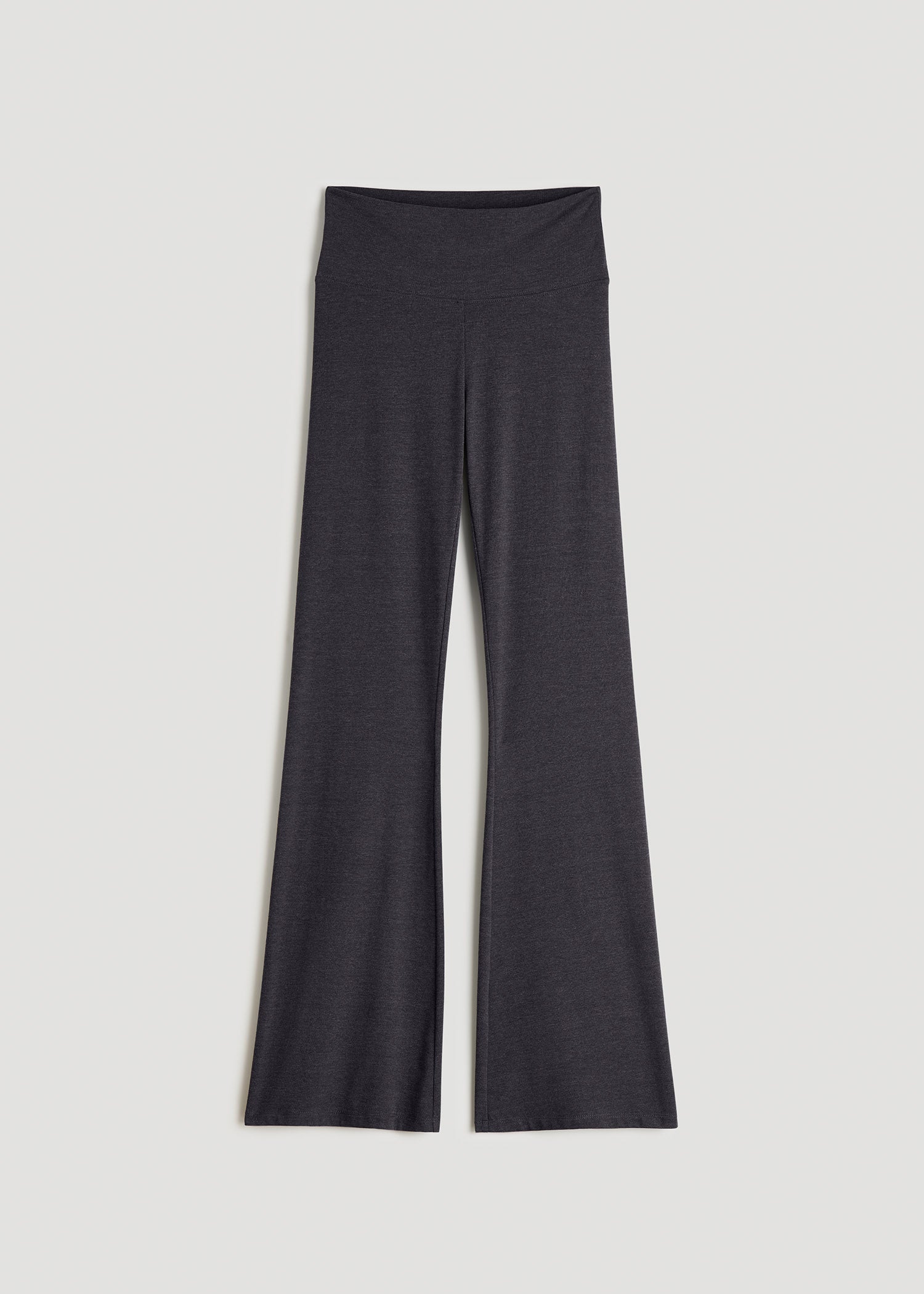 Cotton Flare Leggings for Tall Women in Shadow Grey Mix