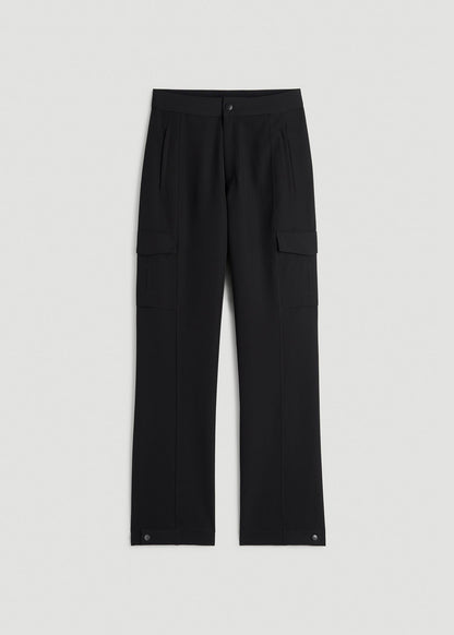 Traveler Cargo Pants for Tall Women in Black
