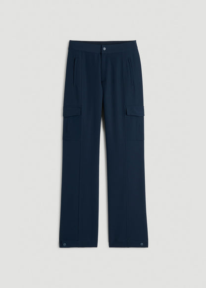 Traveler Cargo Pants for Tall Women in Navy