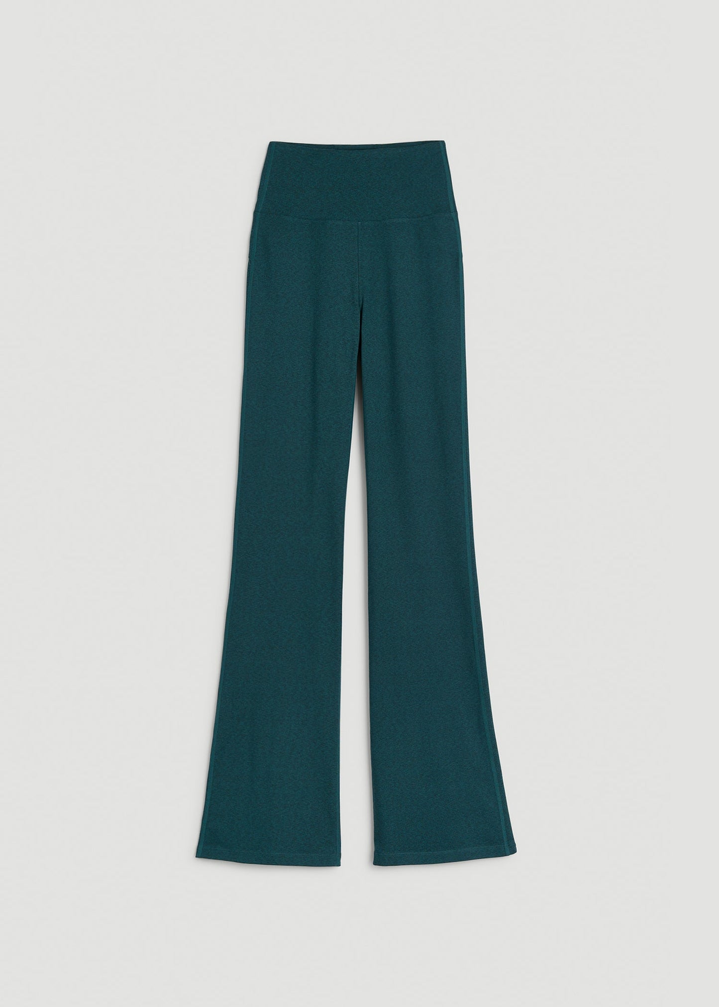 Ultra Soft High Rise Flare Yoga Pants for Tall Women in Deep Teal Mix