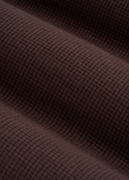 Waffle Sleep Shorts for Tall Women in Espresso