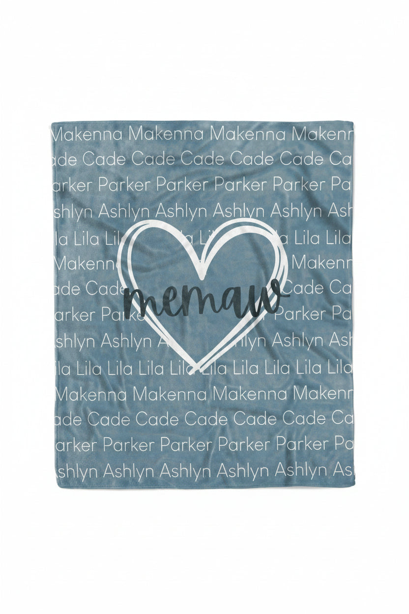Personalized Blanket | Mom's Heart