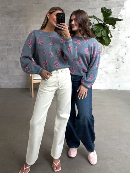 SALTWATER LUXE Ronnie Floral Sweater