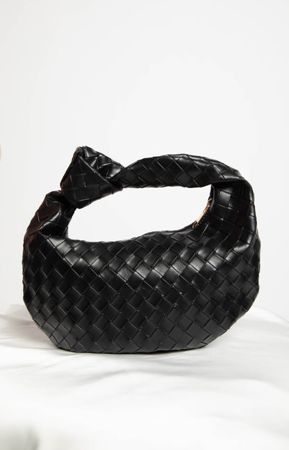 Rylie Black PU Shoulder Bag