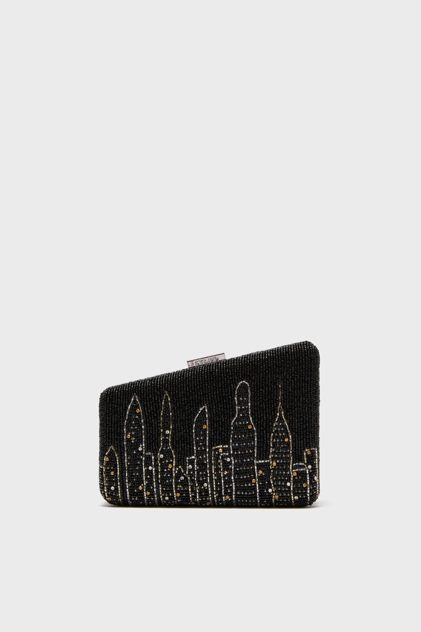 Carmella NYC Skyline Beaded Clutch