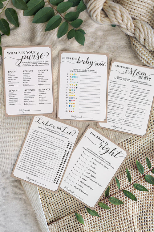 More Baby Shower Games - Free Digital Download