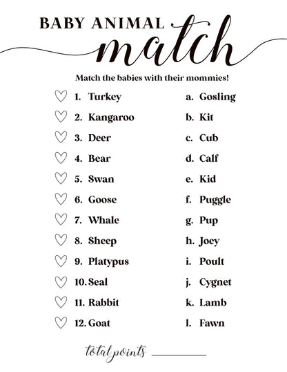 Baby Shower Games - Free Baby Shower Digital Download