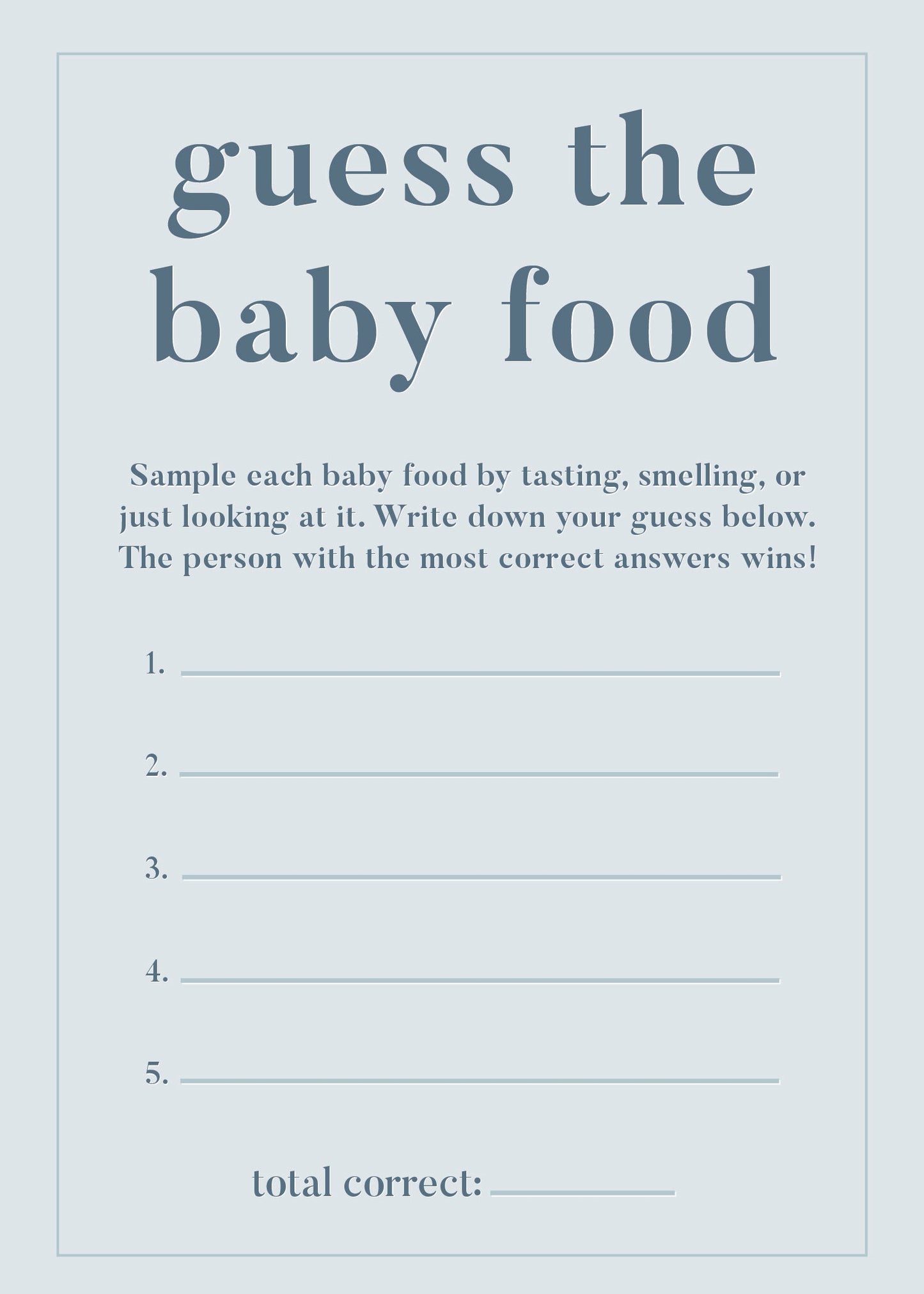 Boy Baby Shower Games - Free Baby Shower Digital Download