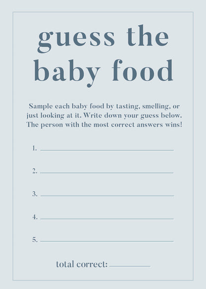 Boy Baby Shower Games - Free Baby Shower Digital Download