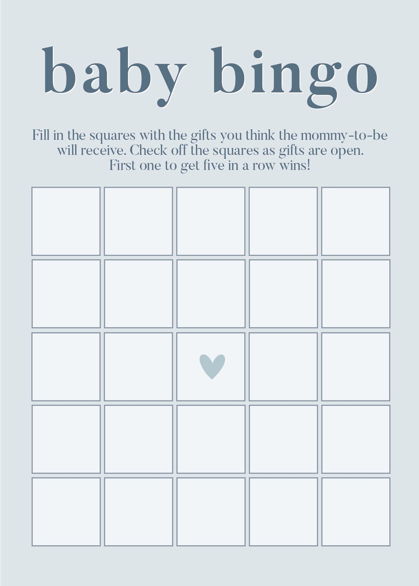 Boy Baby Shower Games - Free Baby Shower Digital Download