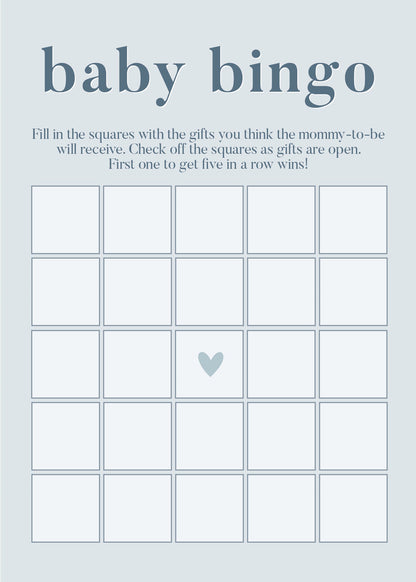 Boy Baby Shower Games - Free Baby Shower Digital Download
