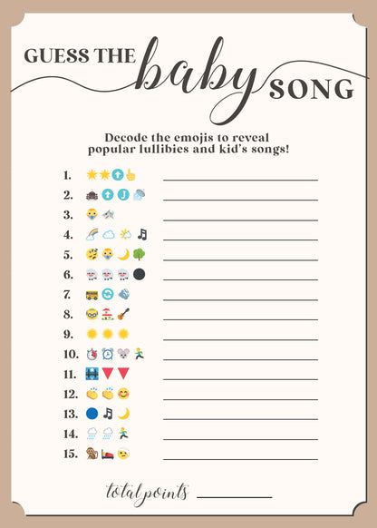 More Baby Shower Games - Free Digital Download