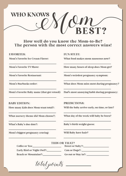 More Baby Shower Games - Free Digital Download