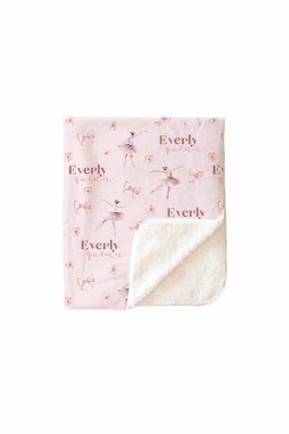 Ballet & Bows Personalized Kids Blanket