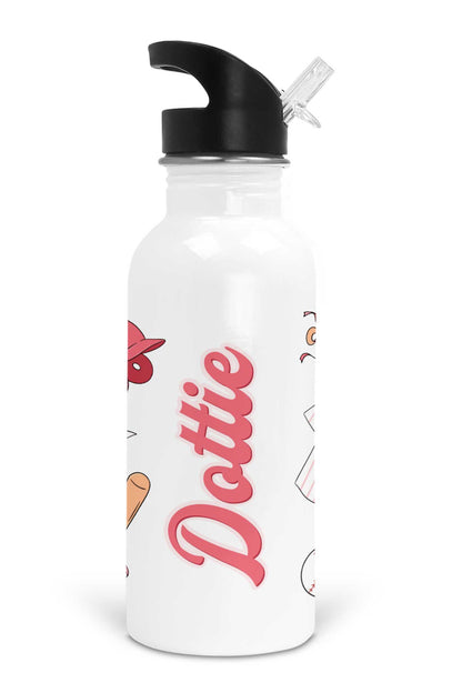 Ballpark Babes Personalized Kids Water Bottle