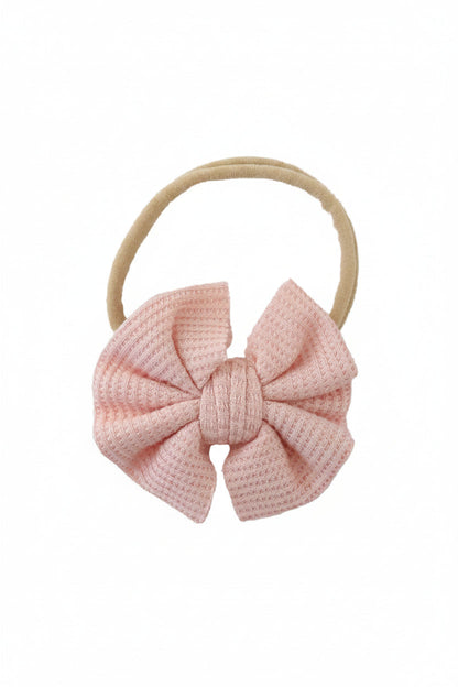 Bamboo Waffle Bow Headbands