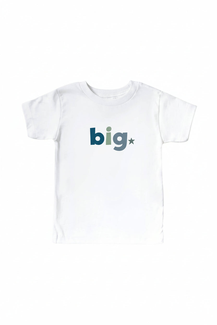 Big, Middle, Little Graphic Tee | White