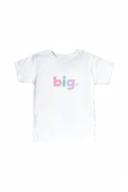 Big, Middle, Little Graphic Tee | White